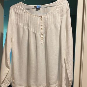White linen blouse